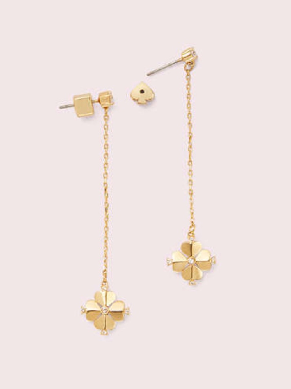 Kate Spade Legacy Logo Spade Flower Linear Earrings